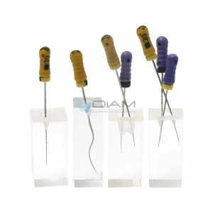 Modelo de diente para tratamiento de endodoncia sin pared pulpar coloreada